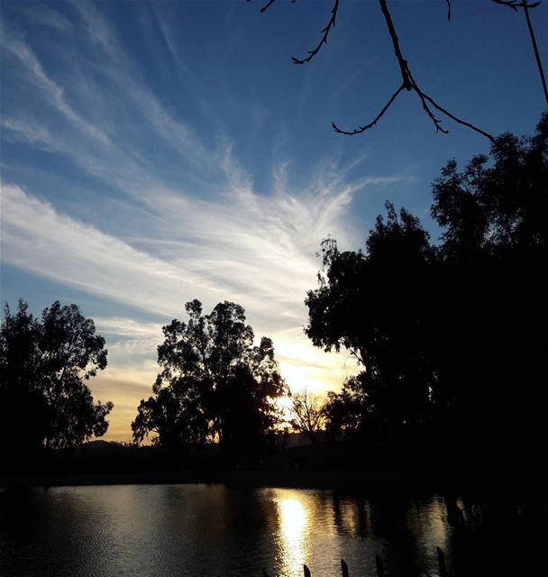 The clouds ❤   tb  dardara  lake  khiam  south  lebanon  lebanoninapicture... (Al Khiyam, Al Janub, Lebanon)