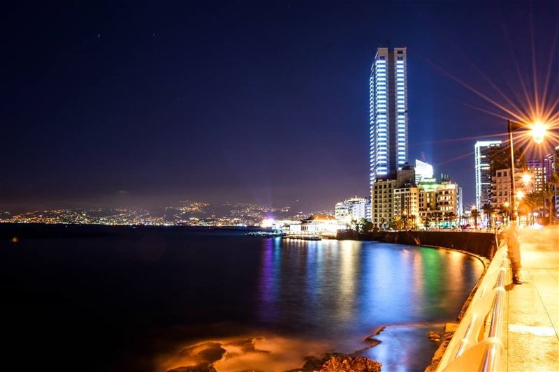 The cool summer evenings of Beirut | 120" Long exposure beirut  lebanon ... (Beirut, Lebanon)
