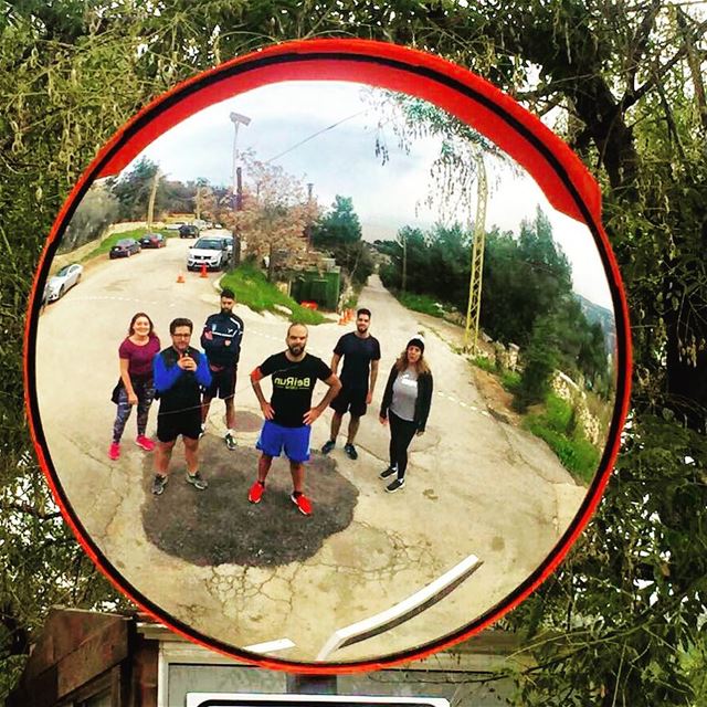 The CREW! 🏃🏻‍♂️🏃🏼‍♀️🏃🏻‍♂️🏃🏼‍♀️  beiruncrew  runners  Lebanon ... (Qurnat Shahwan, Mont-Liban, Lebanon)