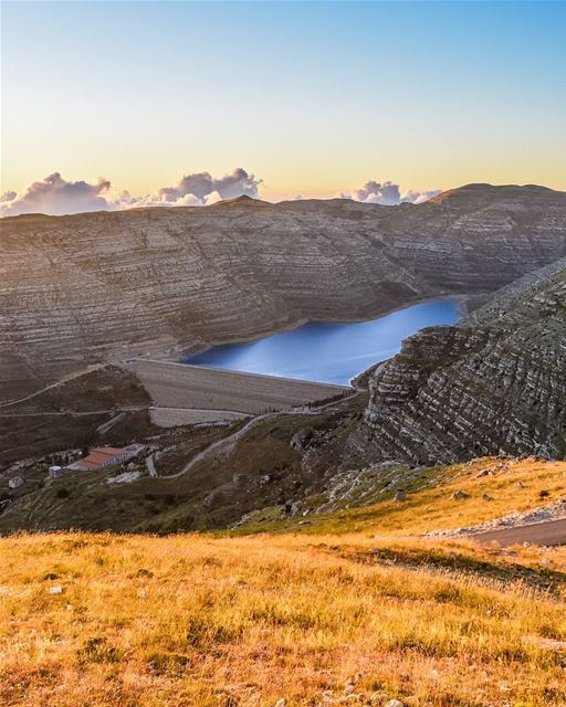 The Dam | Sad Chabrouh, Faraya. Beautiful golden sunset created Amazing... (Faraya, Mont-Liban, Lebanon)