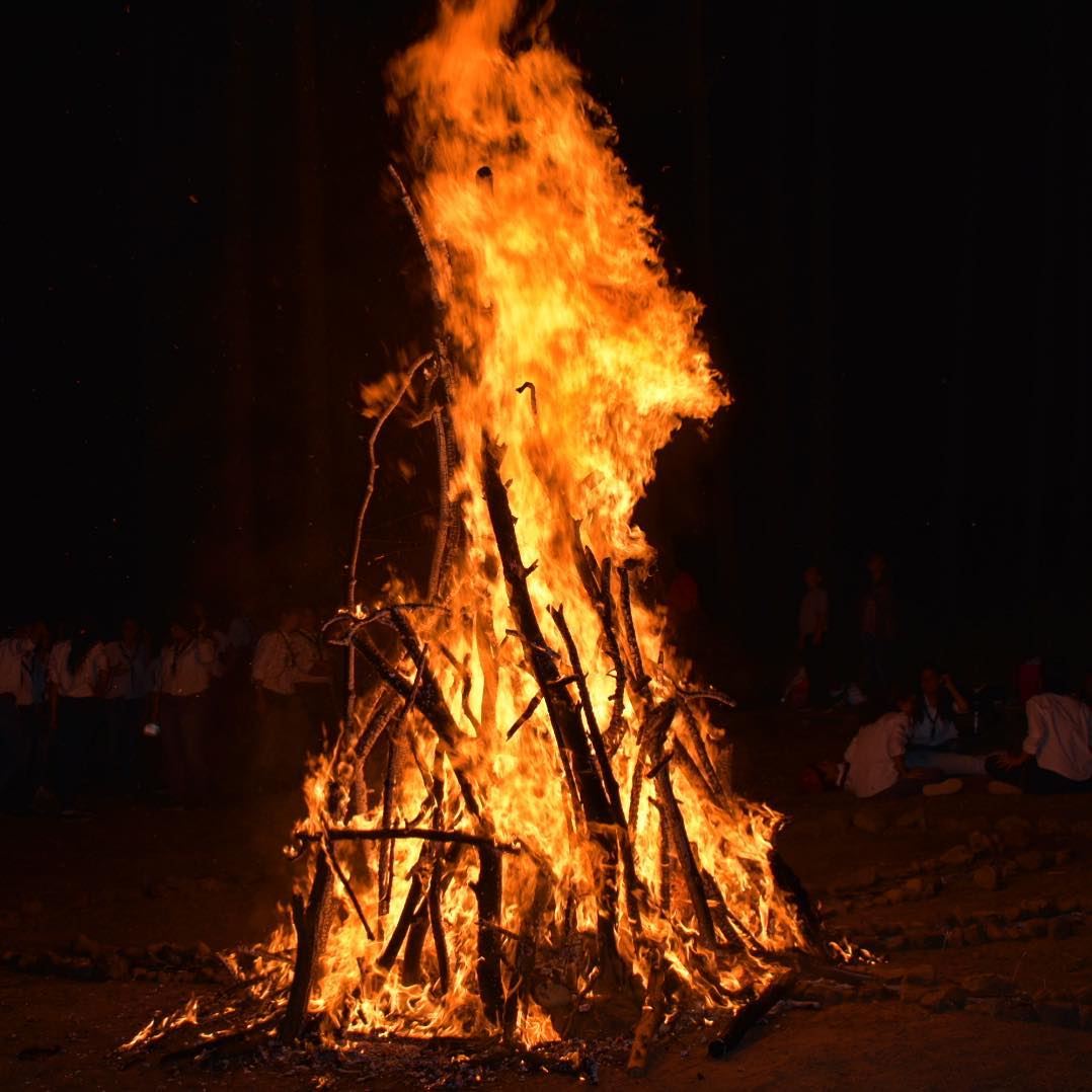 The Dancing Flames 🔥  camping  firecamp  fire  fireplace  flame  flames ... (Bâroûk, Mont-Liban, Lebanon)