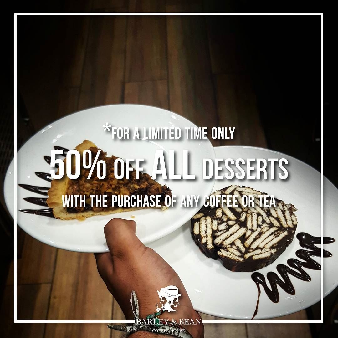 The DESSERT MADNESS is for a LIMITED TIME ONLY.Hurry us and go get any... (Barley And Bean)