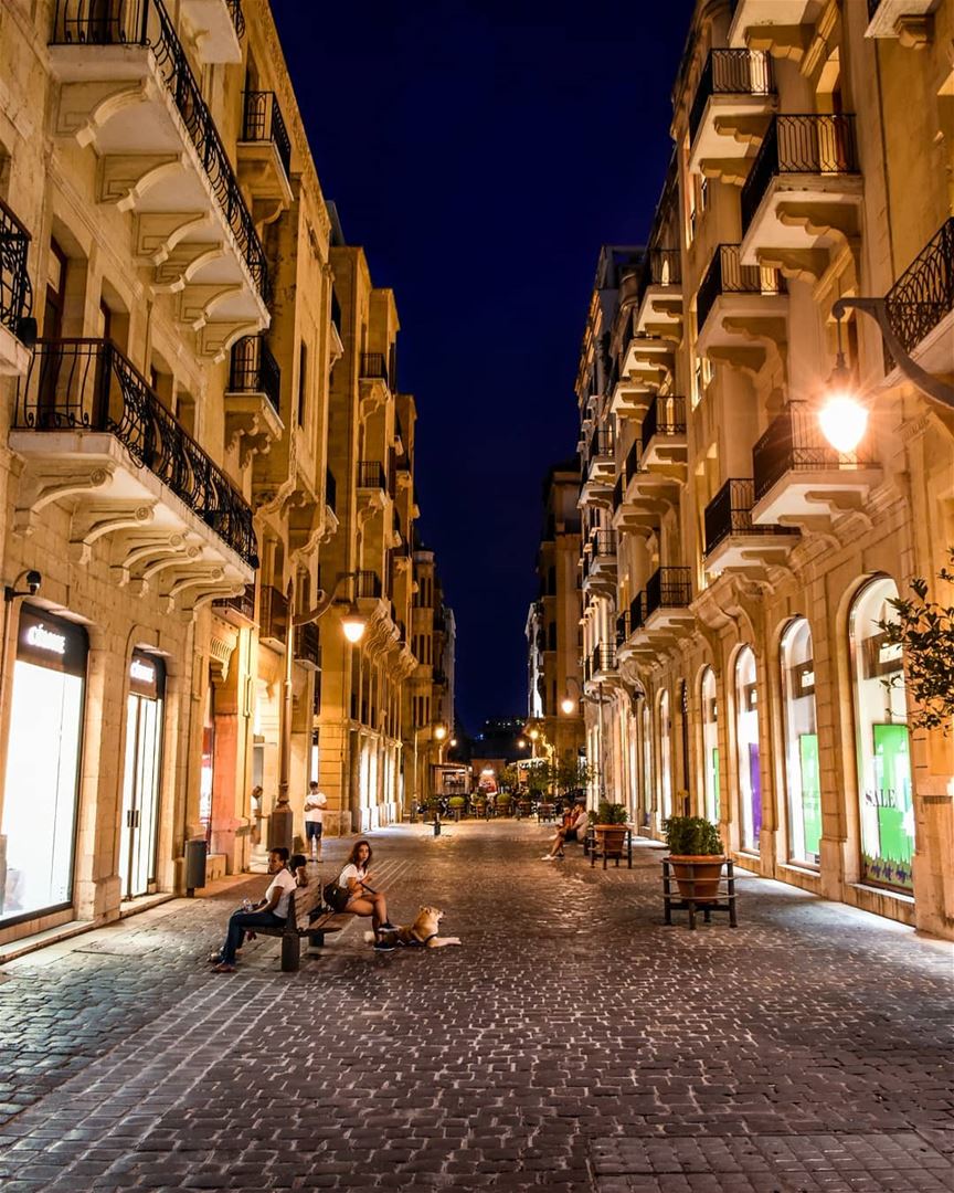 The Downtown of Beirut at evening, beautiful architecture and lights. 27/11 (Beirut, Lebanon)