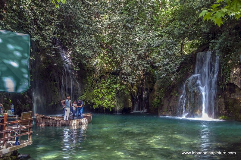 The Famous Blue Water Falls of Baakline, Chouf