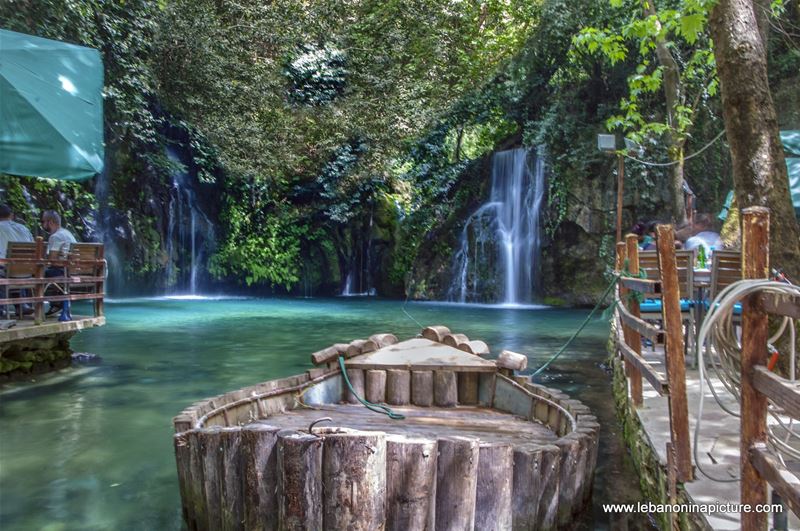 The Famous Blue Water Falls of Baakline, Chouf