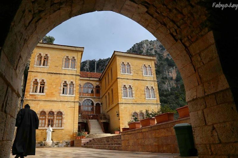 The first  monastery in the Lebanese maronite order... (Monastery of Qozhaya)