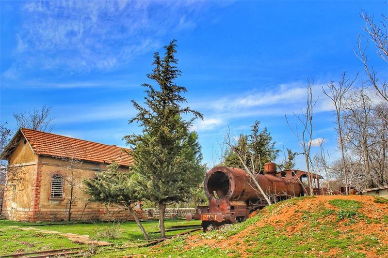 The first railway to be built in Lebanon in 1891, the Rayak train station... (Rayak, Béqaa, Lebanon)