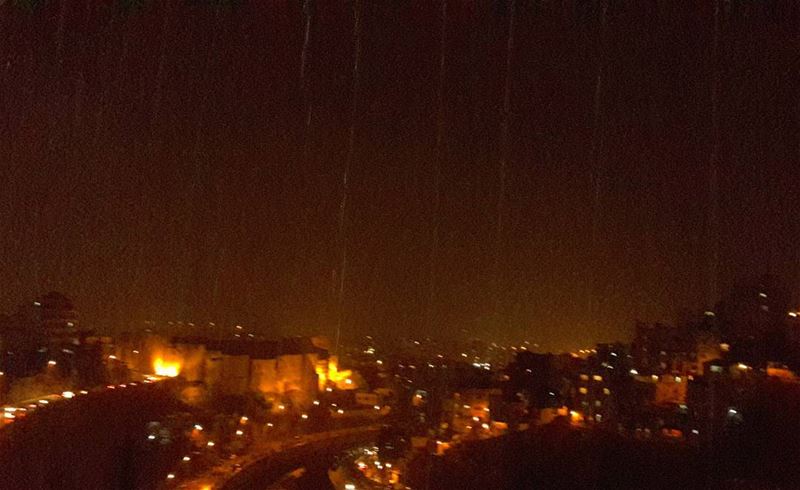 The first rain for this season....Amazing feeling, beautiful smell!... (Tripoli, Lebanon)