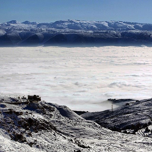 The fog covers Lebanon's Bekaa Valley.  Lebanon ...