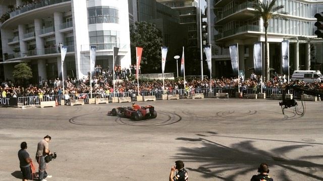 The Formula One showrun in the heart of Beirut: the speed, the sound, the...