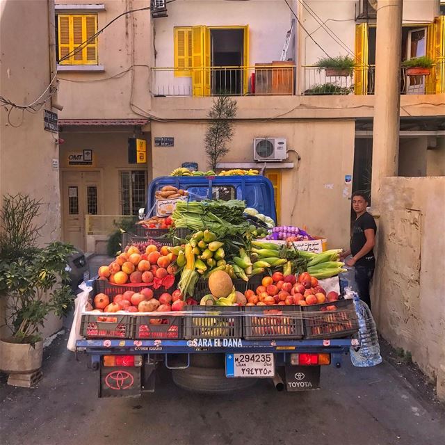 The good old-fashioned way! ❤️🌲❤️ (Beirut, Lebanon)