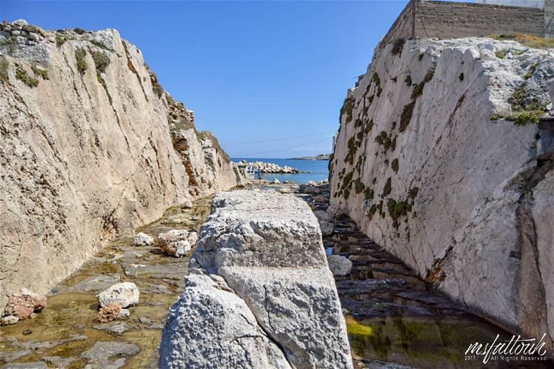 The Great Trench, used by the Phoenicians as a shipyard for the...
