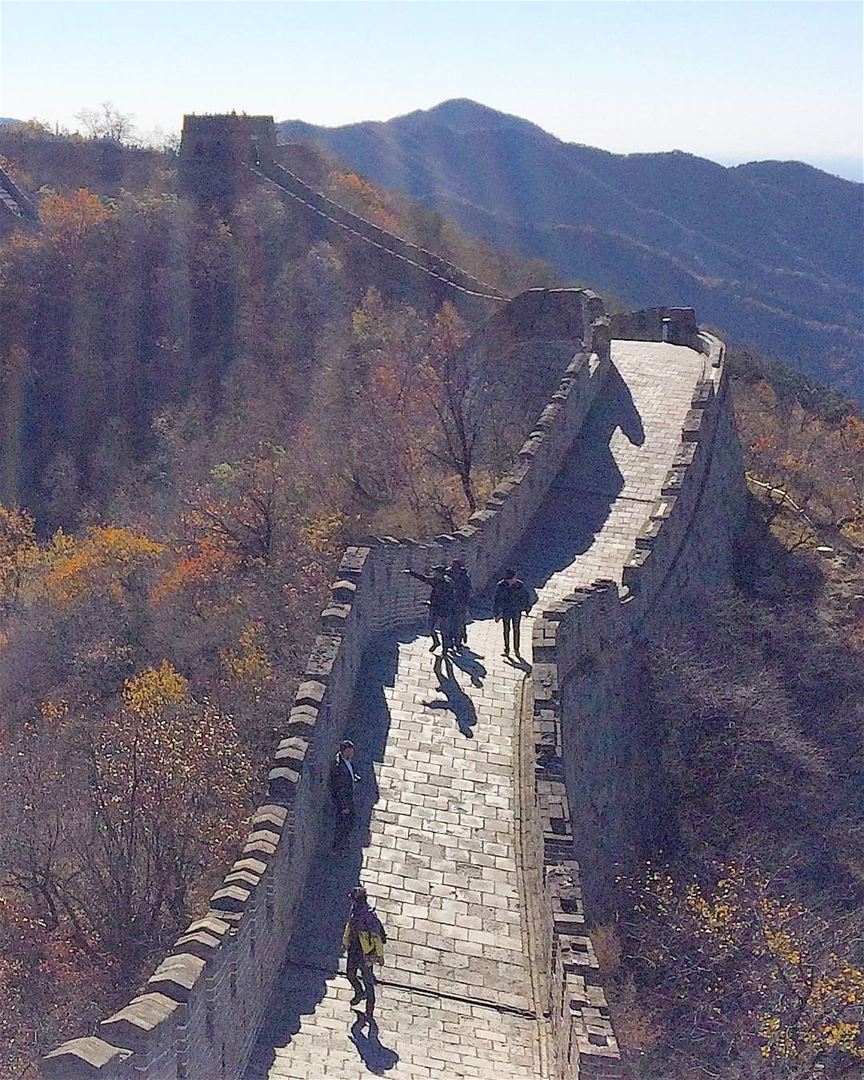 ... The Great Wall basking in mid-morning sun ☉----- .. china  shanghai... (Great Wall Of China - Mutianyu)