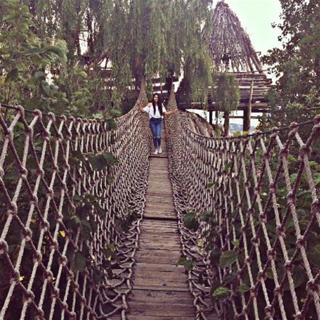 The hardest thing in life is to know wich bridge to cross, and wich to... (Adghal Restaurant - Feytroun)