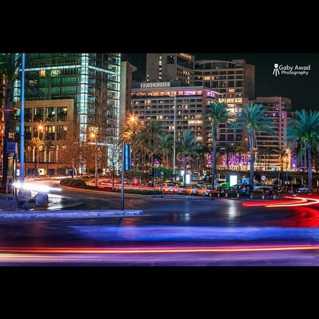 The heart of Beirut city at night. streetphotography photography Lebanon lovebeirut beirutcity beirutnightlife lebanon liban Beyrouth