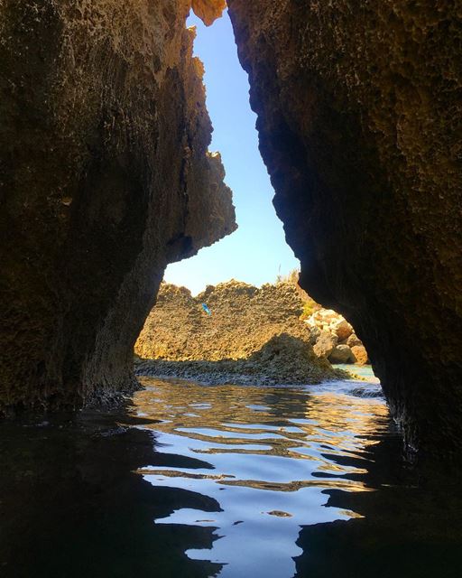 The hidden caves  a7labaladbil3alam 🇱🇧💙  photo  love  photograph ... (Al Jammal Restaurant)