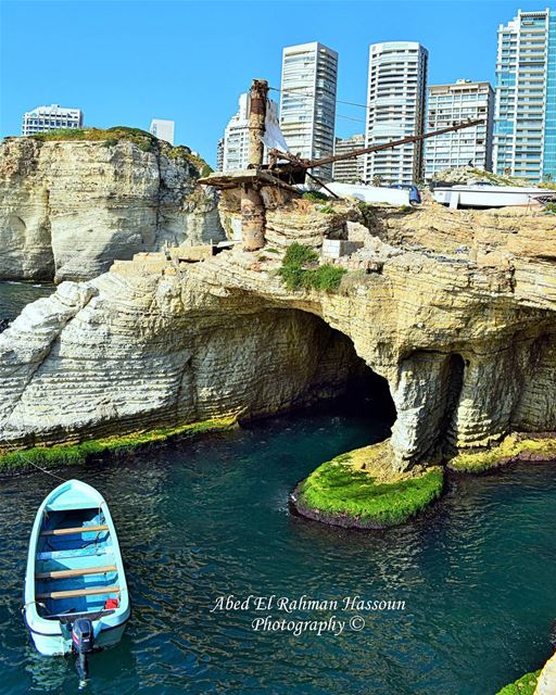 The hidden gems of Beirut 😮 الدالية  Beyrouth   Mediterranean  Sea ... (Beirut, Lebanon)