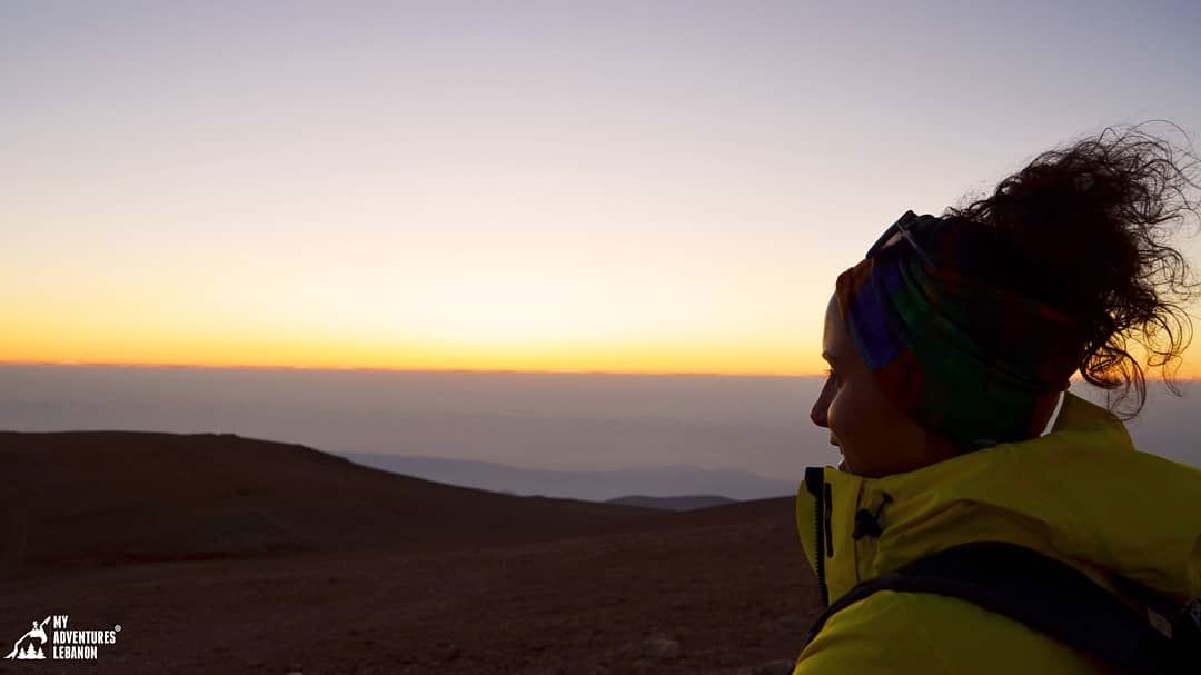 The last bits of light 🌅🗻  myadventureslebanon  trekking  hiking ... (Qurnat as Sawda')
