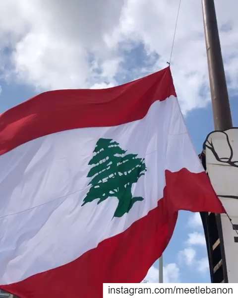 The Lebanese Flag on martyrs’ square has been replaced today thanks to a... (Beirut, Lebanon)
