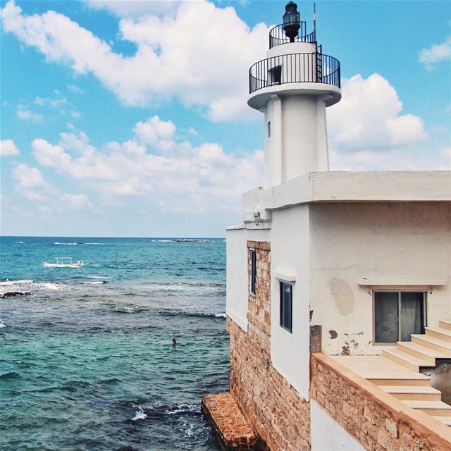 •The lighthouse• Lebanon  livelovelebanon  halfandhalfproject ... (Tyre, Lebanon)