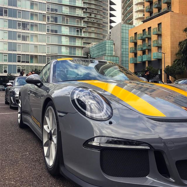 The limited edition porsche 911 R  porsche911r 😎 (Downtown Beirut)