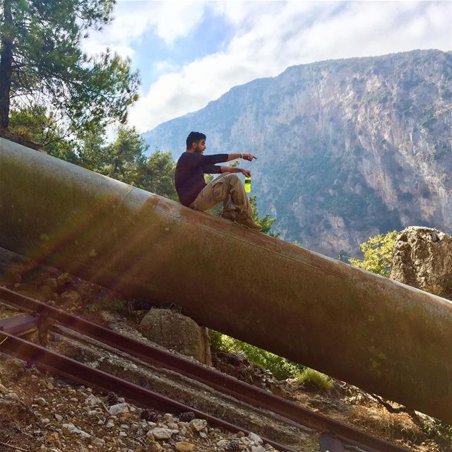 The line of life is a ragged diagonal between duty and desire.- William... (Ouâdi Qannoûbîne, Liban-Nord, Lebanon)