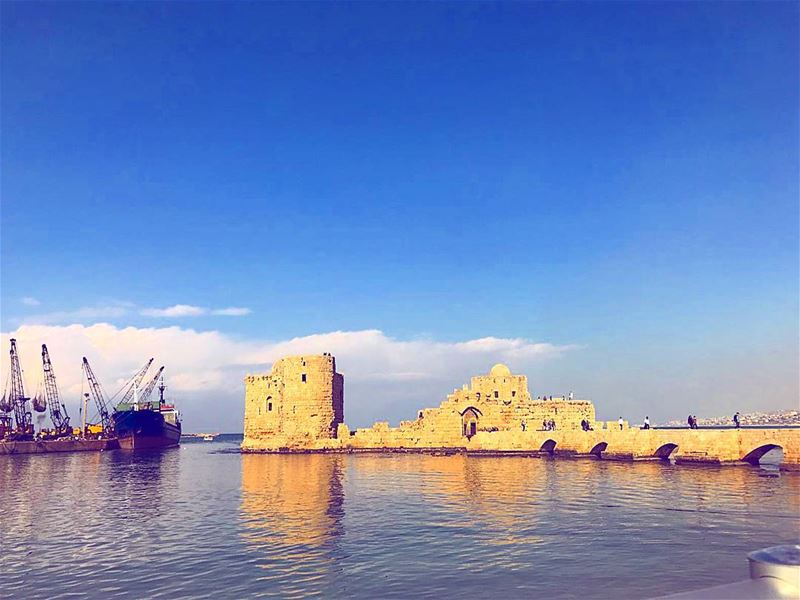 The little detail says it all ...💙📍Sidon, South of Lebanon... (Sidon Sea Castle)