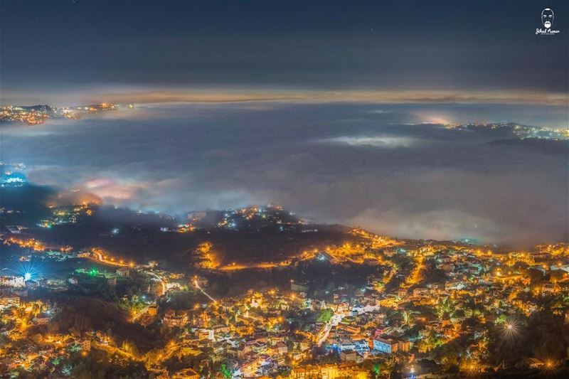 The low tide of clouds!!... (Mount Lebanon Governorate)