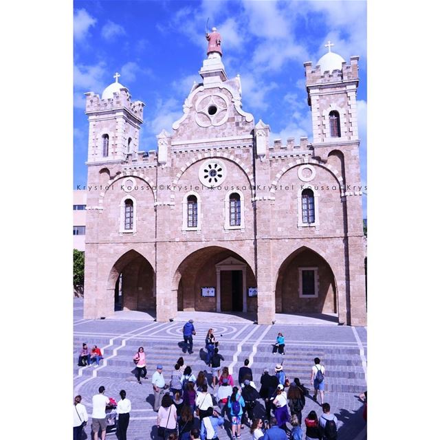 The majestic St. Estephan Church in  Batroun⛪️ beautiful  architecture ... (Eglise St. Estephan Batroun)