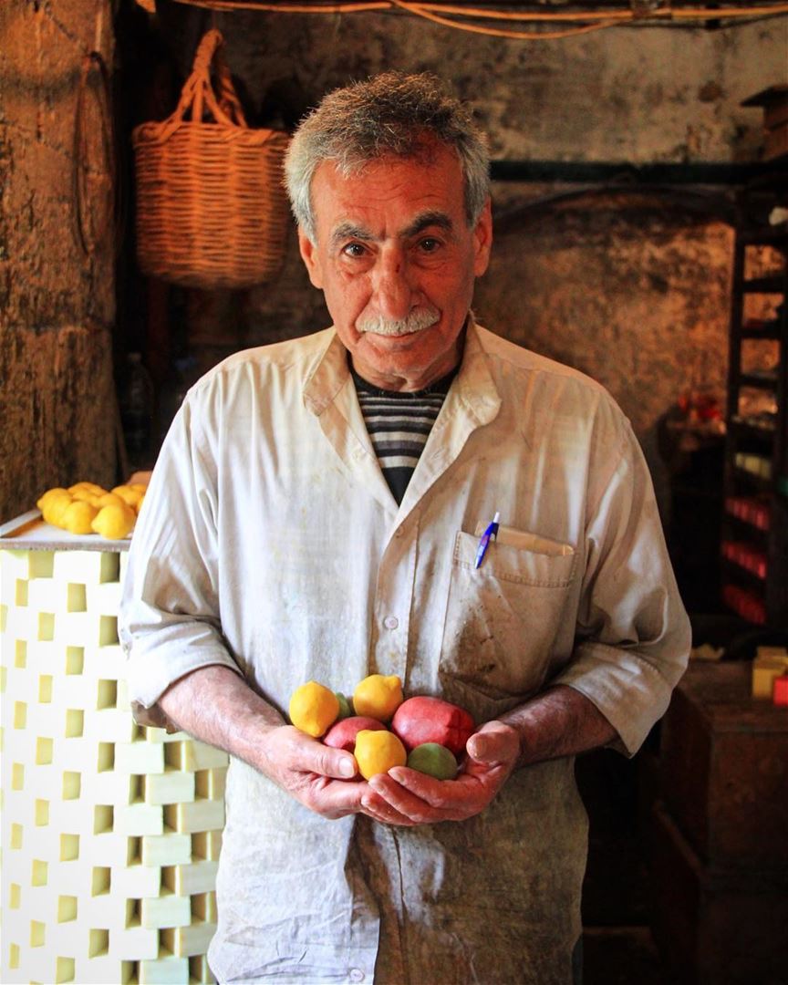 The man who sold the world, pieces of olive and salt. 2/3 oliveoil  soap ... (Tripoli, Lebanon)