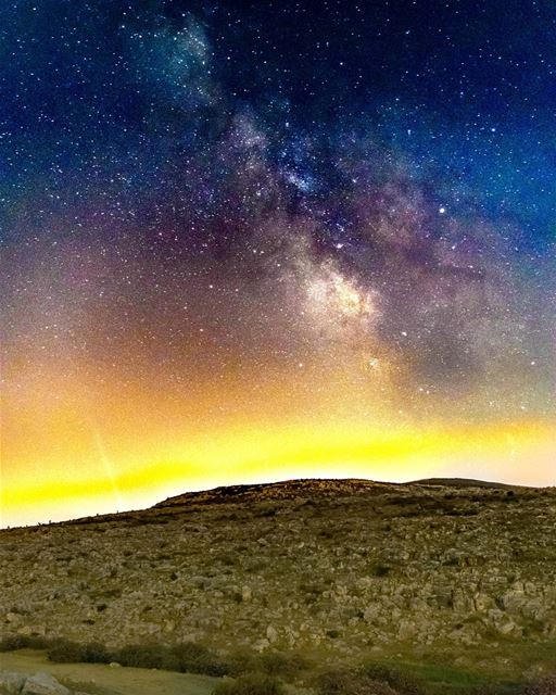 The milkyway from Houmine Al Fawka - Lebanon milkyway  astronomy  night ...