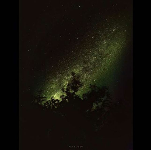 The  milkyway in the sky of Baalbeck صورة لمجرة درب التبانة في سماء بعلبك...