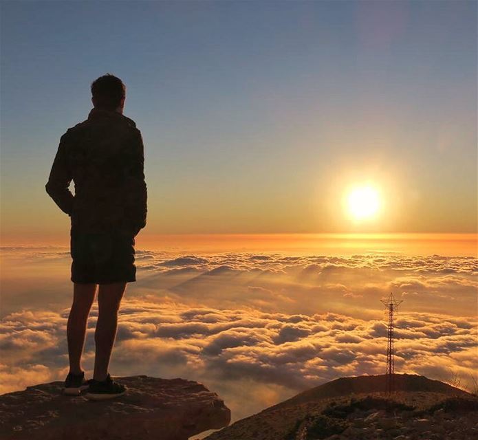 The moment when you feel you are on top of the World 🌅💫... (Mzaar Kfardebian)