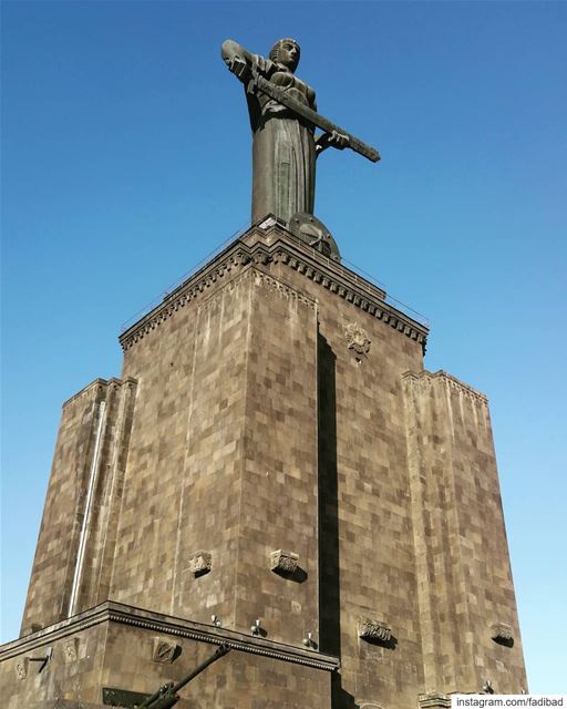 The Mother Armenia statue symbolizes peace through strength. It can remind... (Yerevan, Armenia)