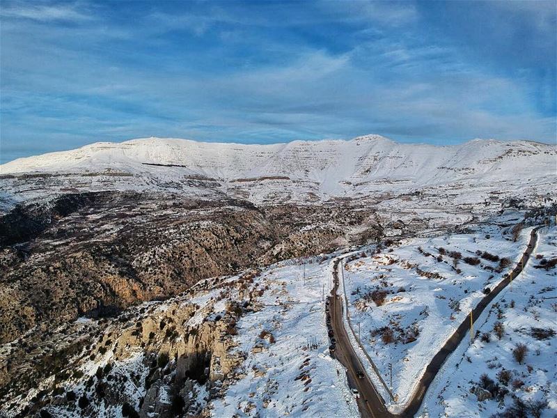The Mountains are calling...and I must go 🏂❄️🗻  dronegear  natgeo ... (Mount Lebanon Governorate)