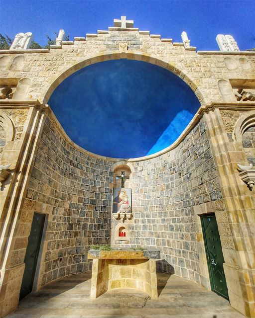 The new beautiful church in Arz-Lebanon 💙💙💙💙💙💙💙💙💙💙💙💙💙💙💙💙💙� (Cedars of God)