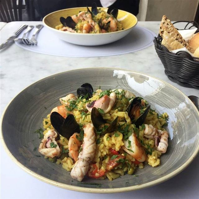 The new "Sunday Paella" at @prunebistro_lebanon in Mar Mikhael looks tasty... (PRUNE French Bistro - Lebanon)