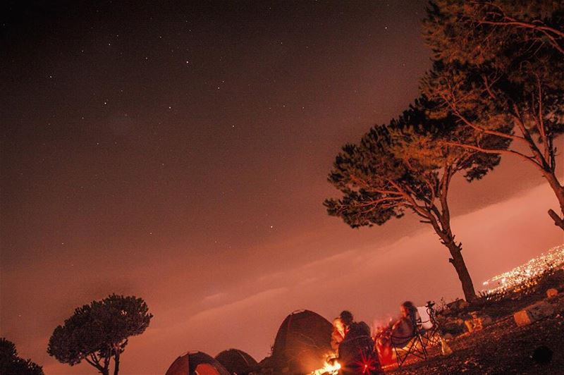The night is still young...and so are we! camping  nightphotography ...