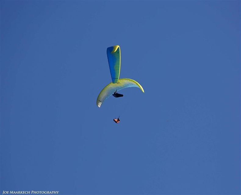 The only limit in life are the one you make...  paragliding  lebanon  sky ...