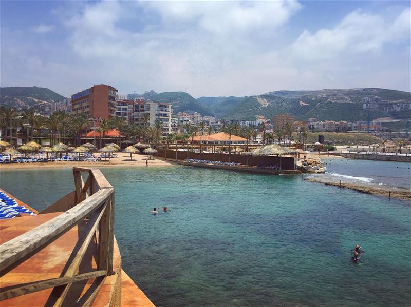 The only person at the beach who thought the water was considered warm… ... (San Stephano Resort - Batroun)