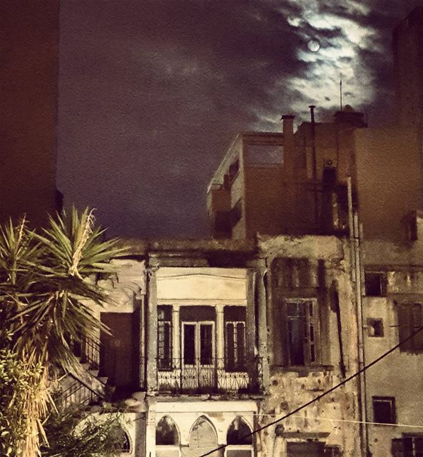 The perfect Imperfection..🌚.................. moon ... (Beirut, Lebanon)