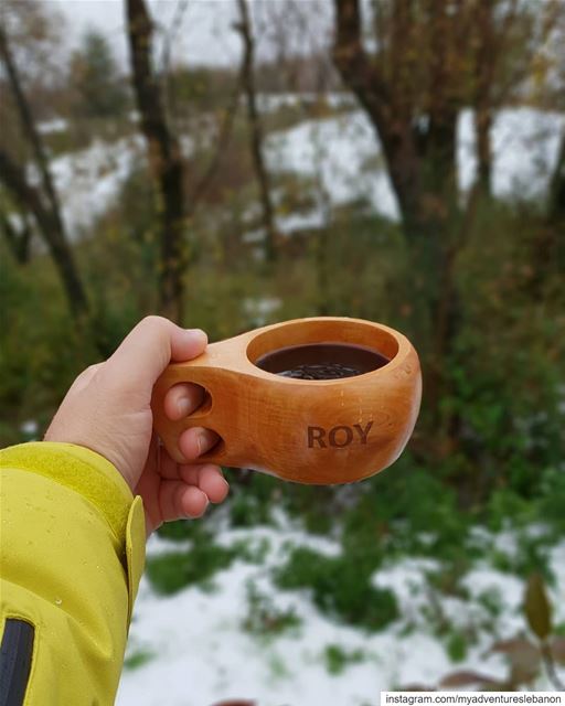 The perfect weather for a coffee☕❄To order your customized cup check the... (My Adventures Lebanon)