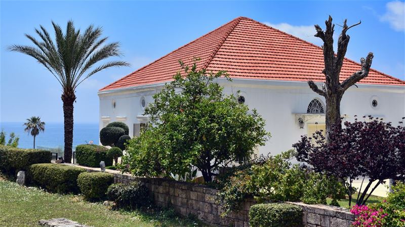 The Red Roofed White House by the Blue Sea beautiful  house  ideal ... (Byblos, Lebanon)