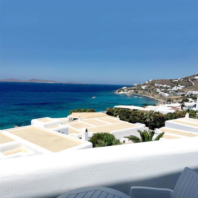 The Relaxing views of  Mykonos Mediterranean travelgram  photooftheday ... (Saint John Hotel Resort Mykonos)