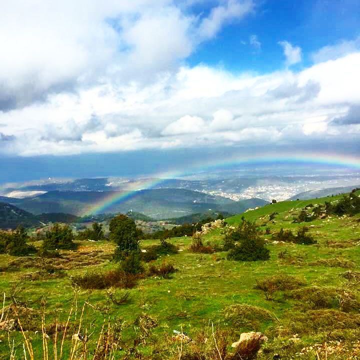 The rewarding view after a long morning run 🌞 nature  naturelovers ... (`Akkar, Liban-Nord, Lebanon)
