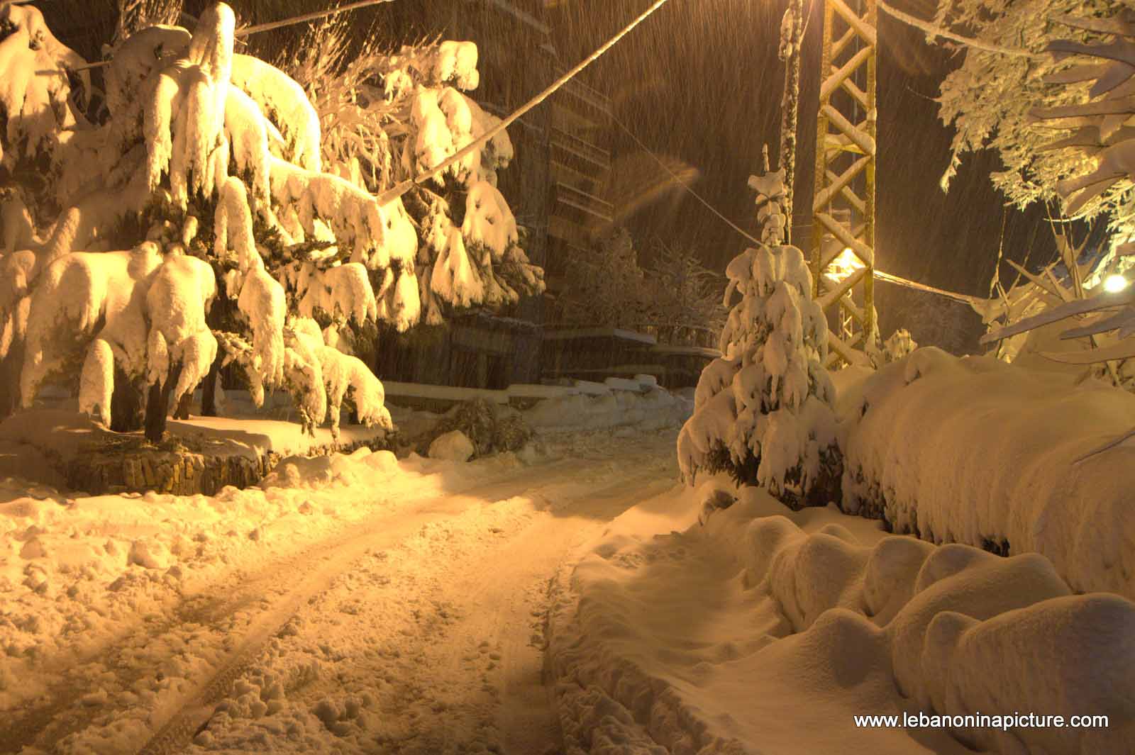 The Road is Covered with Snow