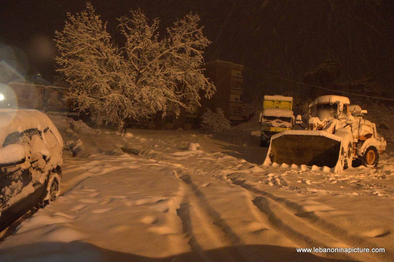 The Road is Covered with Snow