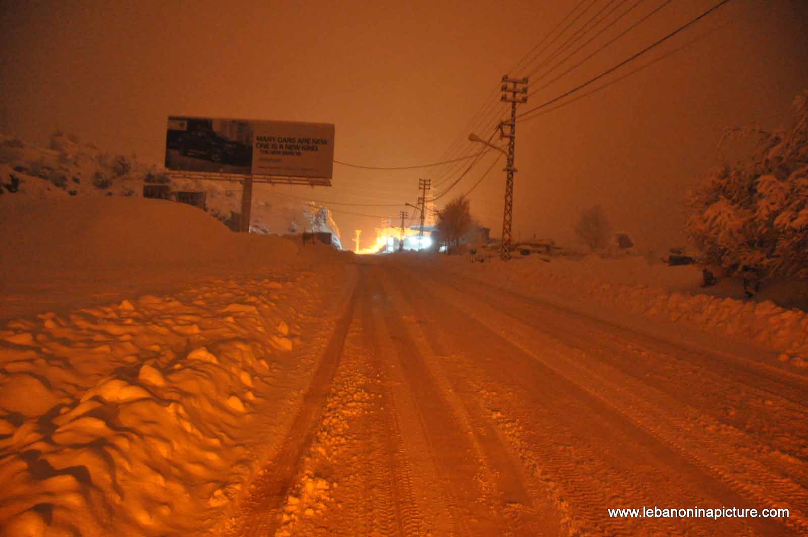 The Road is Covered with Snow