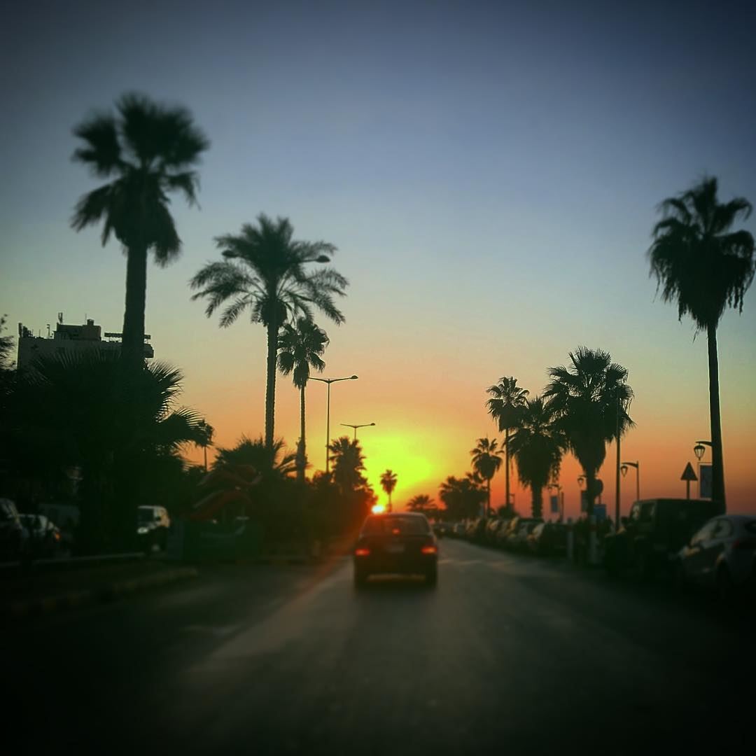 The road to your dreams is a sunset away. - Steel Cowgirl  lebanon ... (المنارة - بيروت)