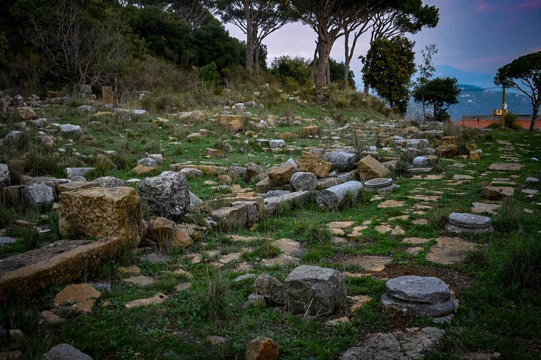 The Roman paved way of Beit Mery Phoenician Roman Village-📍Beit Mery (Bey (Beit Meri, Mont-Liban, Lebanon)